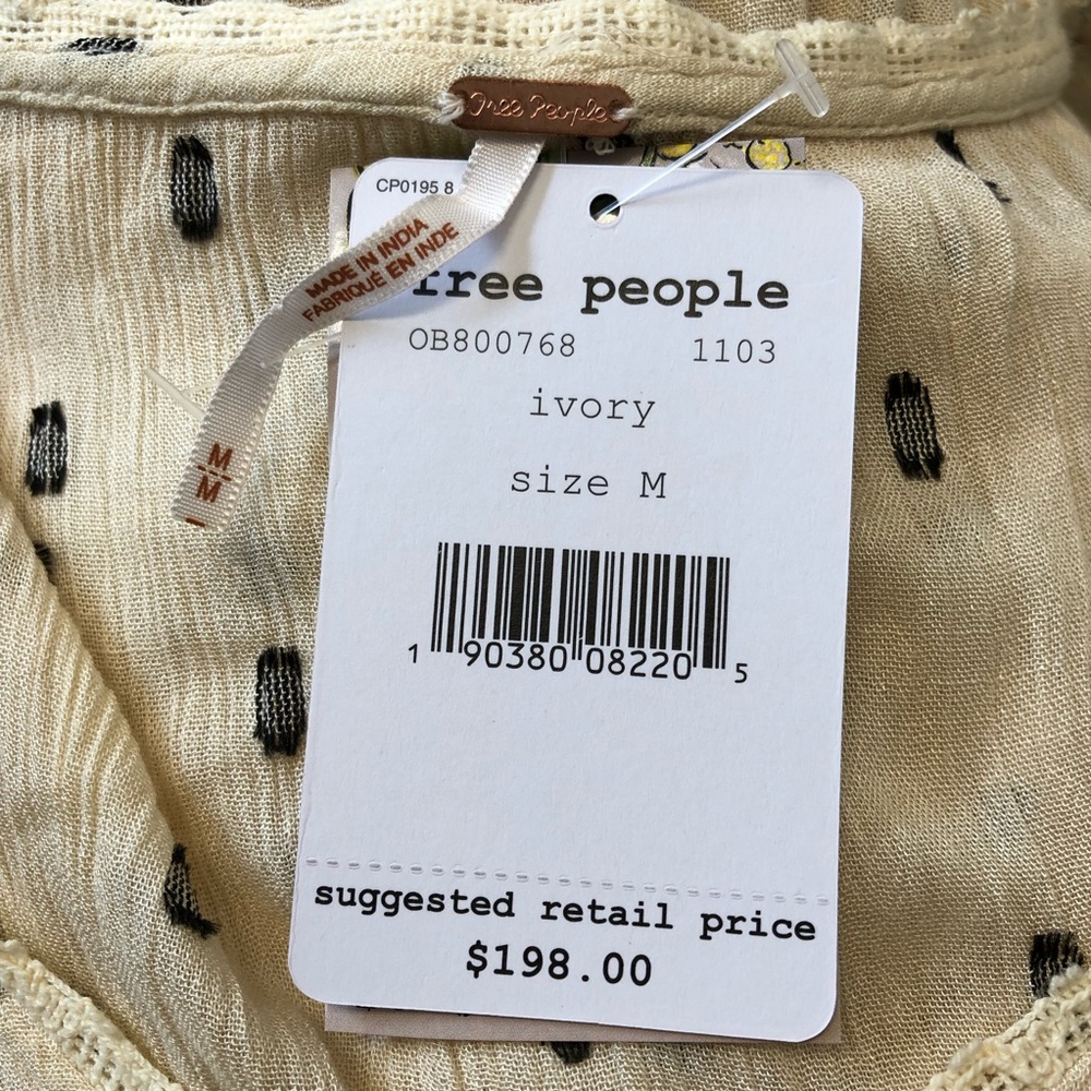 TOO LATE** Free People Sada Dress Maxi Ivory NEW - Picture 8 of 8